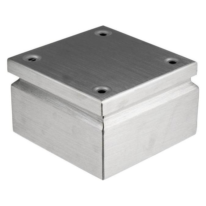 RS PRO IP66 Terminal Box, S/Steel, 150x150x80 (8428330)