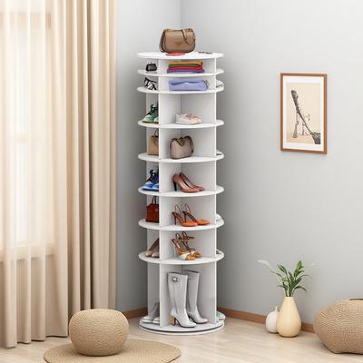 ZWYO HOSIMU "72""H 8-Tier Rotating Shoe Rack Tower Spinning Shoe Display Organizer 360° Revolving Shoe Storage Carousel, Vertical Organization"