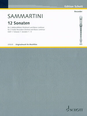 Schott Sammartini 12 Sonaten 1
