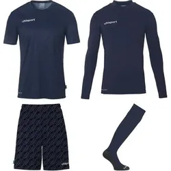 UHLSPORT Torwart-Sets Progressive, Größe M in Blau Blau