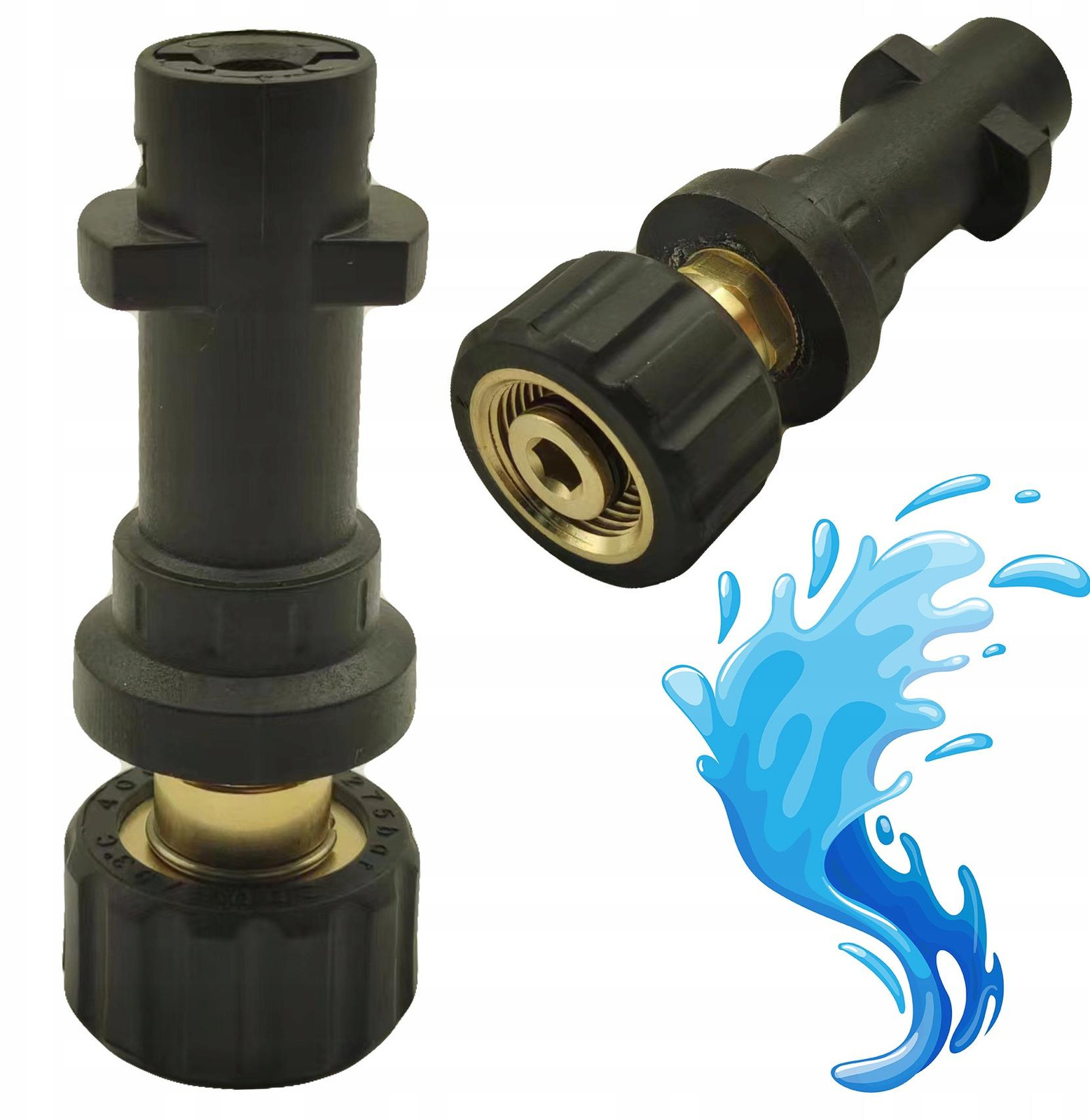ROSFIX Adapter Vervanging Kunststof M22x1,5 met 14mm Pen voor Kärcher Hogedrukreiniger K2-K7