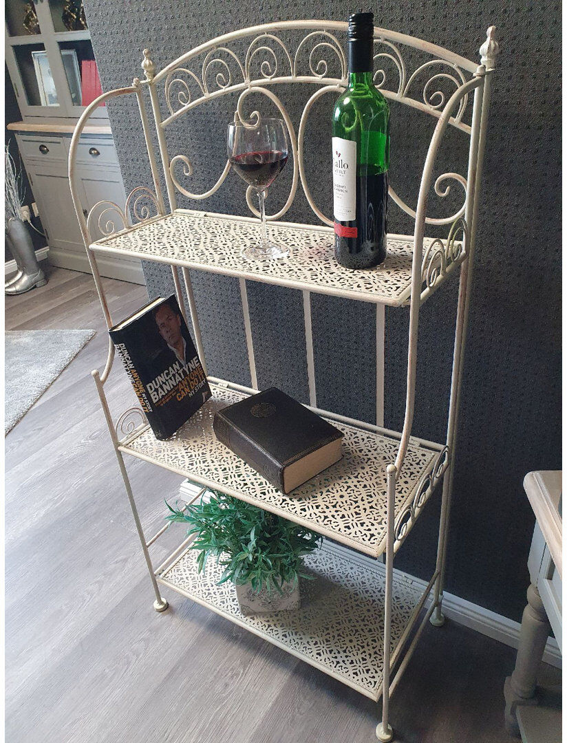 Fleur De Lis Living Scotia 120 cm H x 60 cm W Steel Bookcase 120cm H X 60cm W X 30cm D