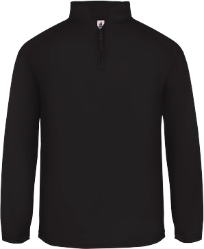 Badger Sport 1480 Perf. Fleece 1/ 4 Zip T-Shirt in Black size 4XL   Polyester BG1480, 148000