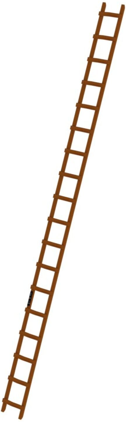 MUNK Dachdecker-Auflegeleiter Holz, 18 Sprossen, 33124 (033124)