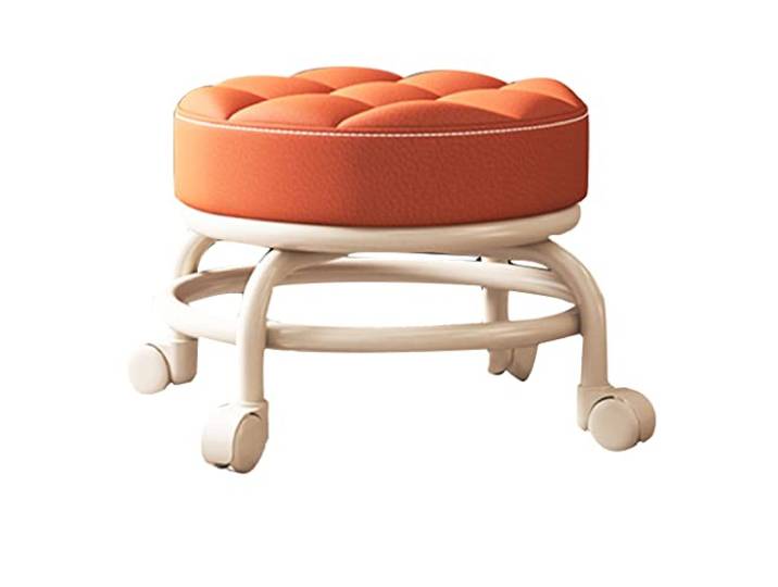JFGCTYHXY Hocker mit Rollen, Tragende 440 Ibs Ottomane(Orange)