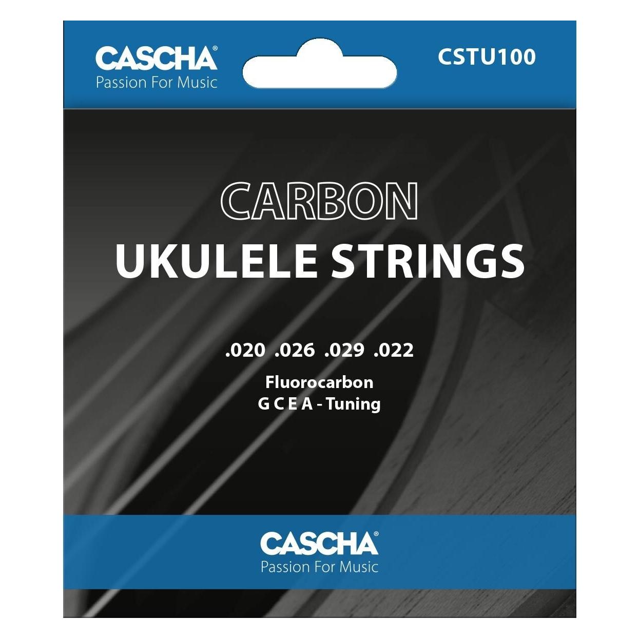 Cascha CSTU100 Carbon-Ukulelen-Saiten - Sopran, Konzert, Tenor, Bariton - G, C, E, A (4x, Baritonsaxophon, Sopran, Tenorhorn) (CSTU100)