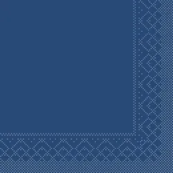 Sovie HOME Serviette in Blau aus Tissue 40 x 40 cm, 20 Stück