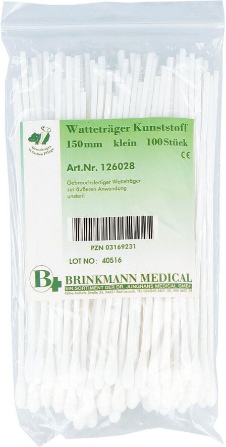 Watteträger unsteril kleiner Wattekopf 100stk