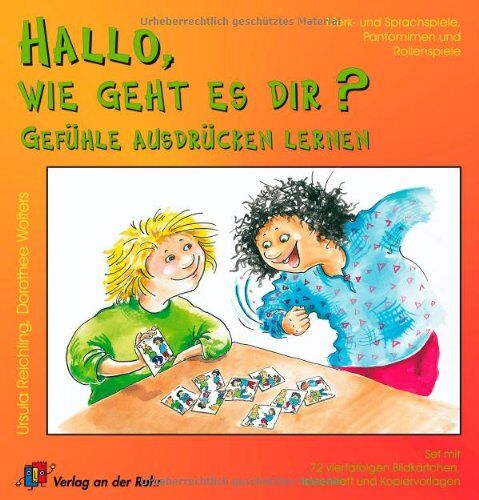 Ursula Reichling - Hallo, wie geht es Dir?: Gefühle ausdrücken lernen. Merk- und Sprachspiele, Pantomimen und Rollenspiele - Preis vom 30.09.2026 09:01:18 h