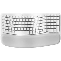 Logitech Wave Keys (DE, Kabellos), Tastatur, Weiss