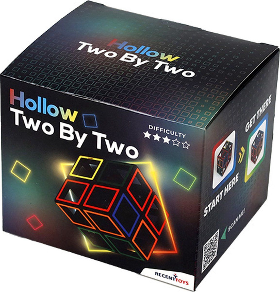 Recent Toys Hollow 2x2 Cube Breinbreker Meerkleurig