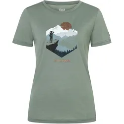Super Natural, Damen, Funktionsshirt, What A View (S), Grün