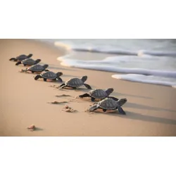 Bild LITTLE TURTELS (BHT 180x100x4 cm) - bunt - BHT 180x100x4 cm