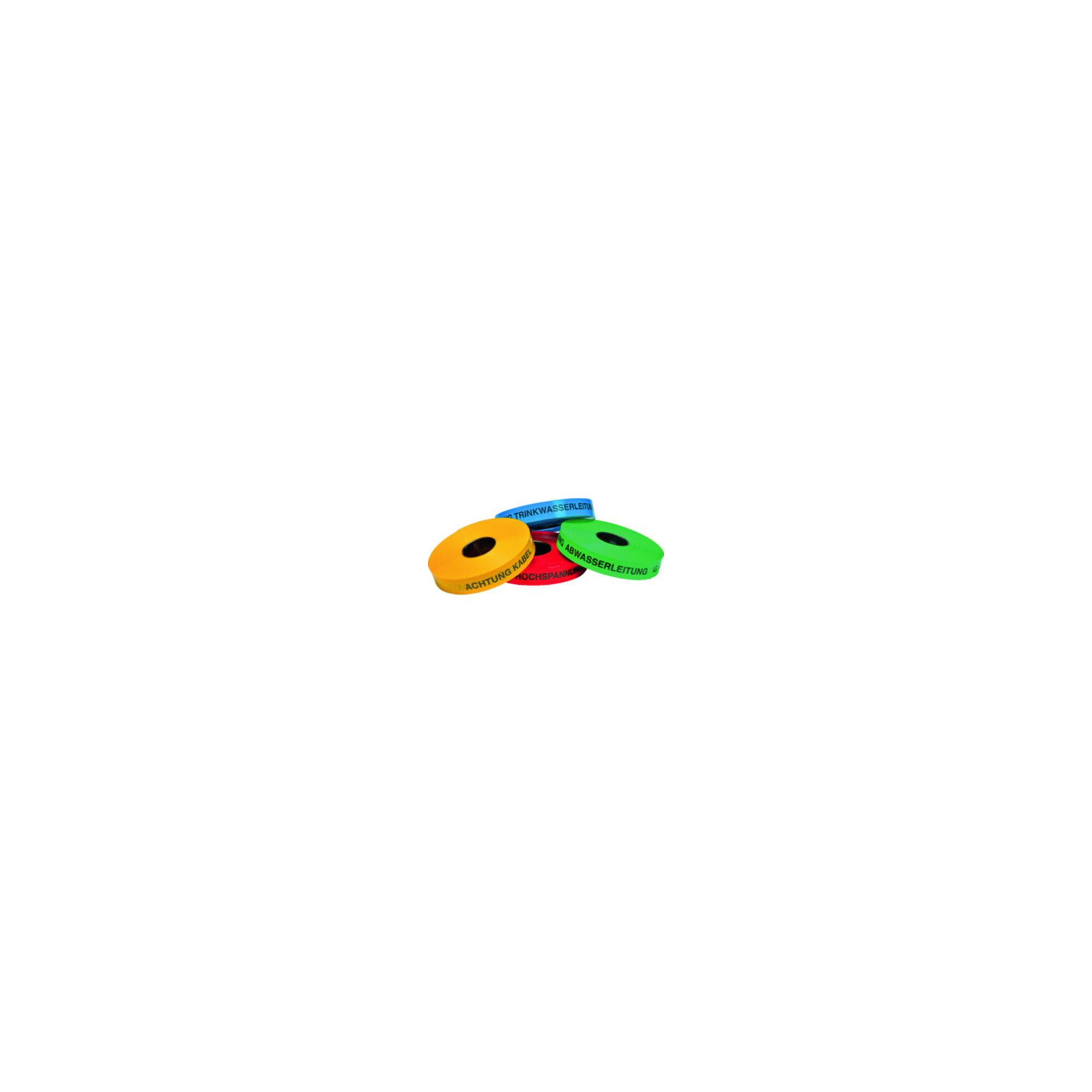 Multicoll Trassenwarnband L.250 m B.40mm Aufdruck Achtung Wasserleitung (1001500400250020100101900)