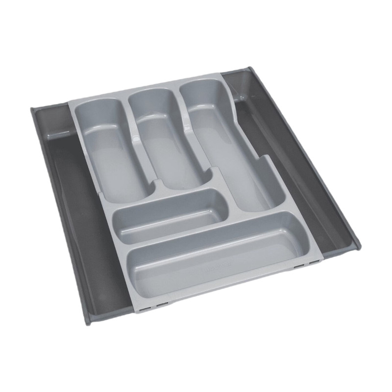 Curver bestekbak met 5 vakken, uitbreidbaar tot 7 vakken, B: 42 cm, D: 30/52 cm, H: 6 cm