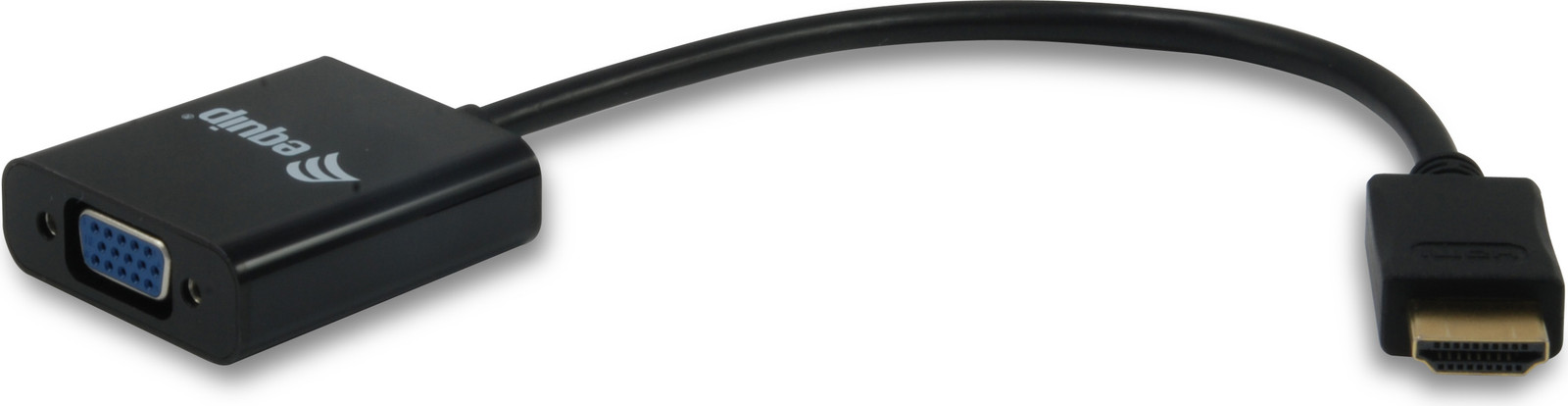 Equip 11903607 HDMI-VGA adapter met audio, zwart