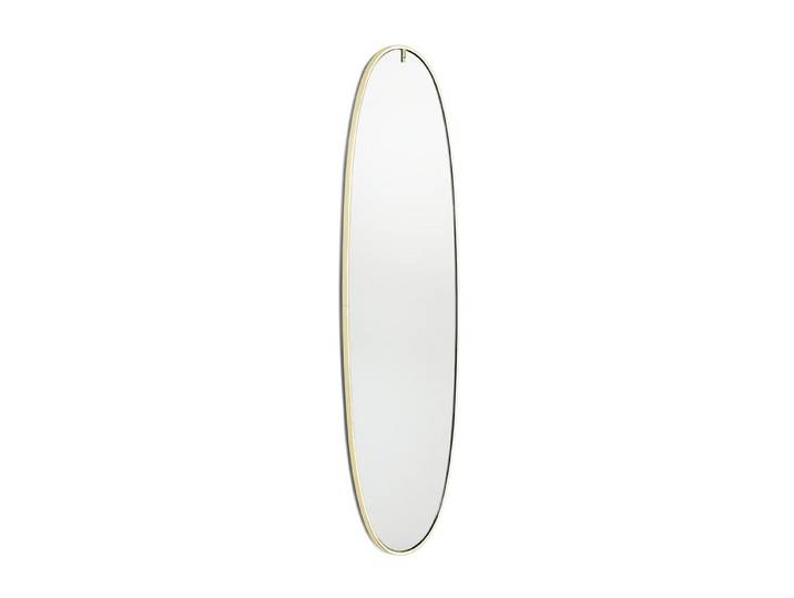FLOS miroir mural avec éclairage LA PLUS BELLE (Or brossé - aluminium et verre)