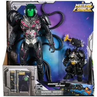 Spin Masters DC Metal Force Actiefiguurtjes: Brainiac vs. Batman