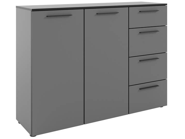 Novel Sideboard SOUL, basalt, Holznachbildung