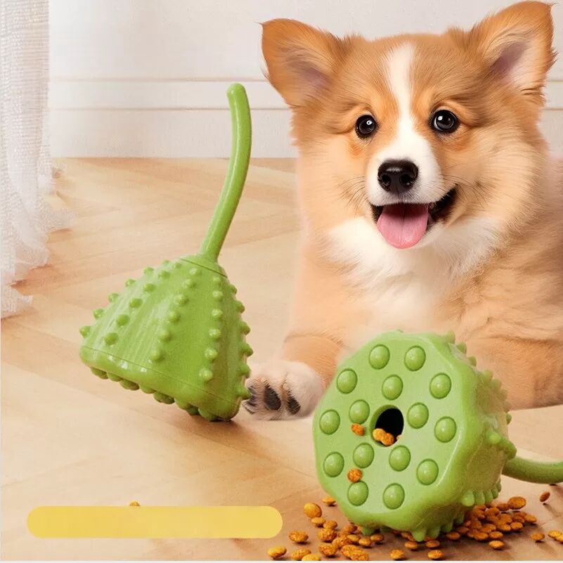 INF Balle Distributrice de Friandises Interactive pour Animaux - Jouet à Mâcher Anti-Ennui pour Chiens
