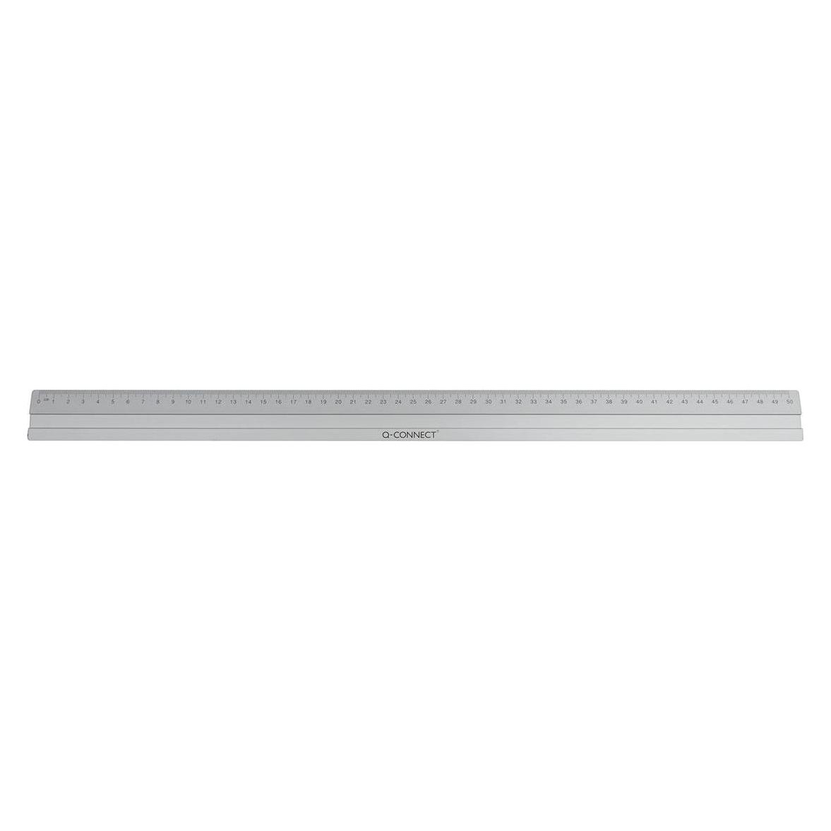 Q-Connect Massstab (50 cm, Aluminium) (KF03680)