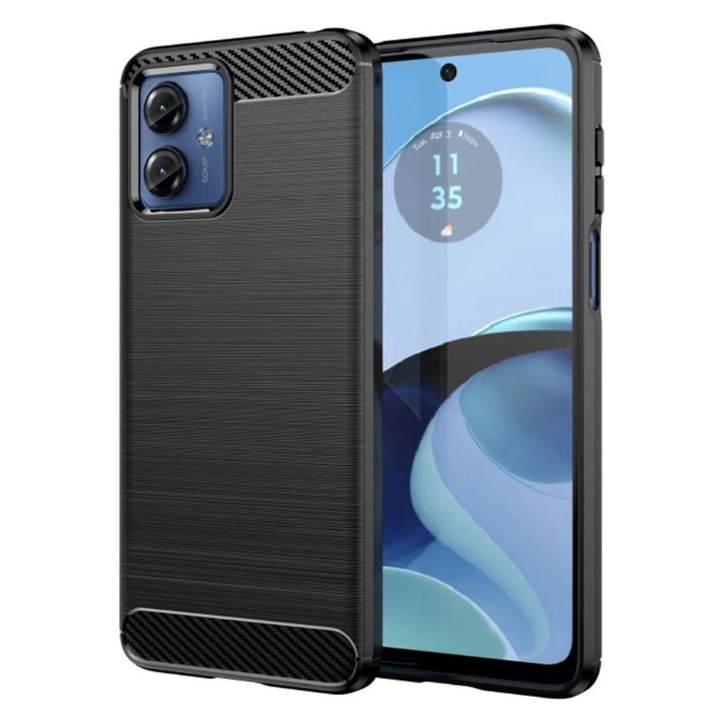 Techsuit - Carbon Silicone - Motorola Moto G14 - Black (Motorola Moto G14) (56342919)