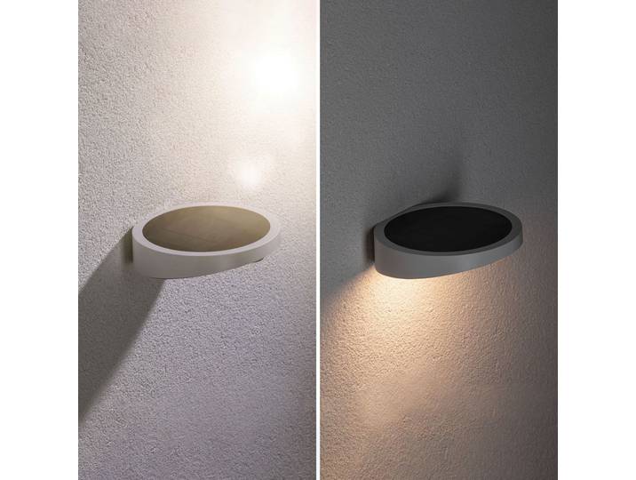 Ryse Außenwandleuchte Solcelle m/Sensor Weiß - Paulmann - Modern - Kunststoff - Rund