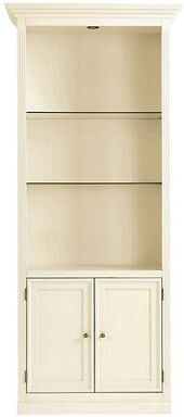 Tuscan Bookcase with Cabinet - Off White - Ballard Designs