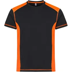 CLIQUE Ambition T-Shirt Herren 170 - schwarz/orange high visibility XS