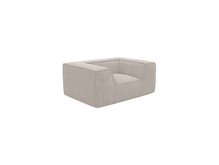 Design Loungesessel „Lorenza“ mit Bouclé-Bezug Bouclé Toffee BLOOMINGLOFT Collection