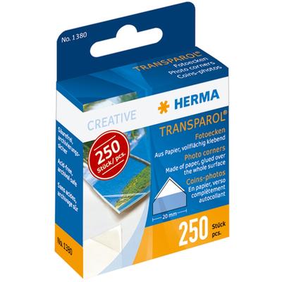 HERMA Fotoecken Transparol Spenderpackung mit 250 Stück Packung mit 10 Stück