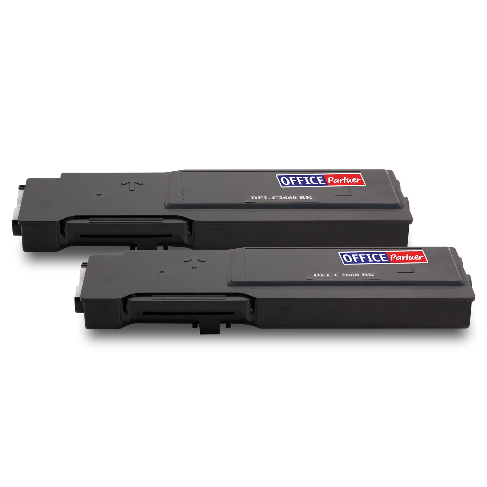 OFFICE-Partner Premium Toner alternativ zu Dell C2660 BK - 2er Set (schwarz) OP-C2660BK