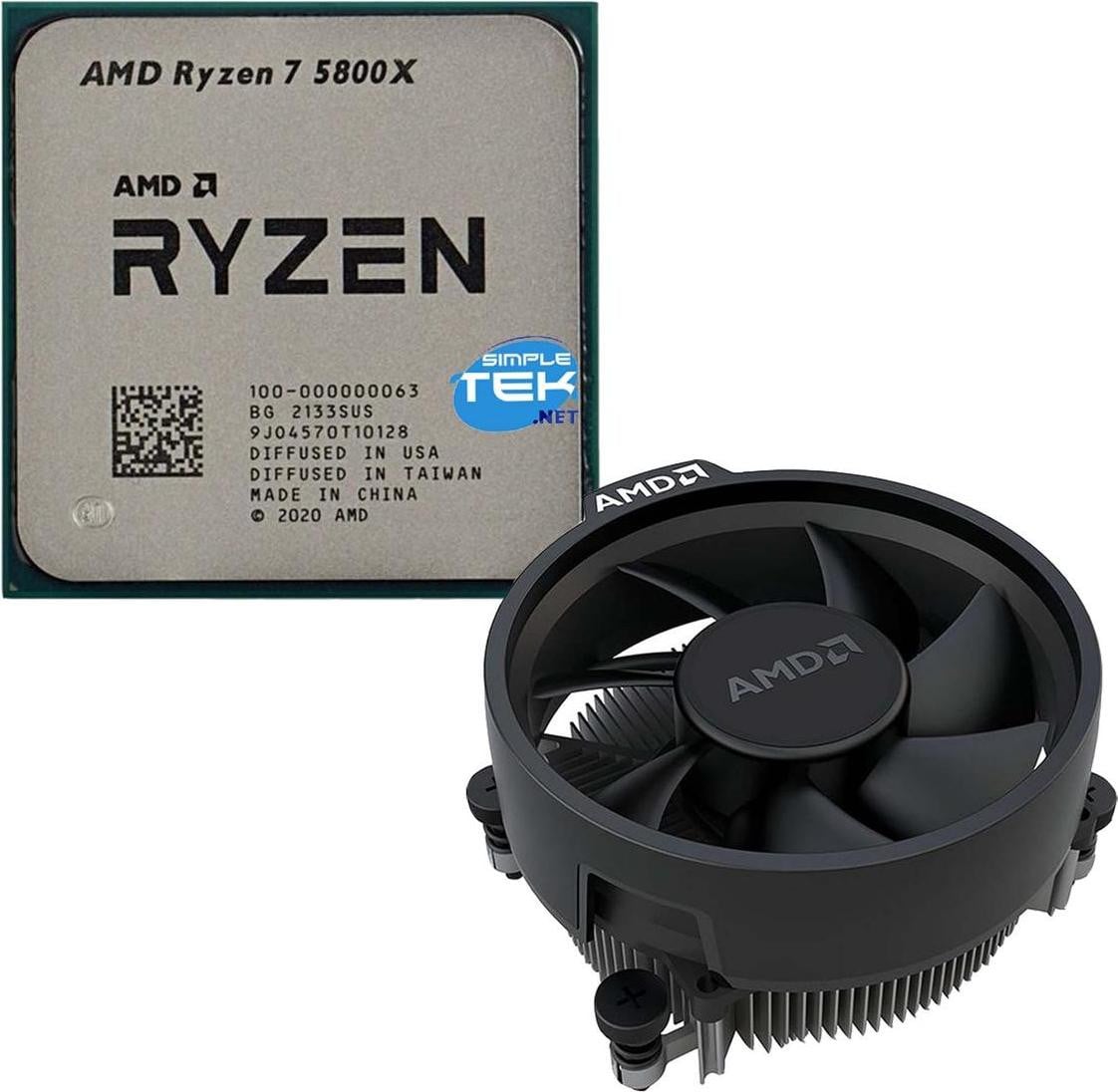 AMD Ryzen 7 5800X Processor, 32MB, AM4, 105 W