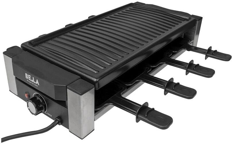 Raclette "Berger Lanz 8 Personen", schwarz (schwarz, silber), Raclettes, Kompakter Raclettegrill für gemütliche Abende, Raclette schwarz, silber Einheitsgröße
