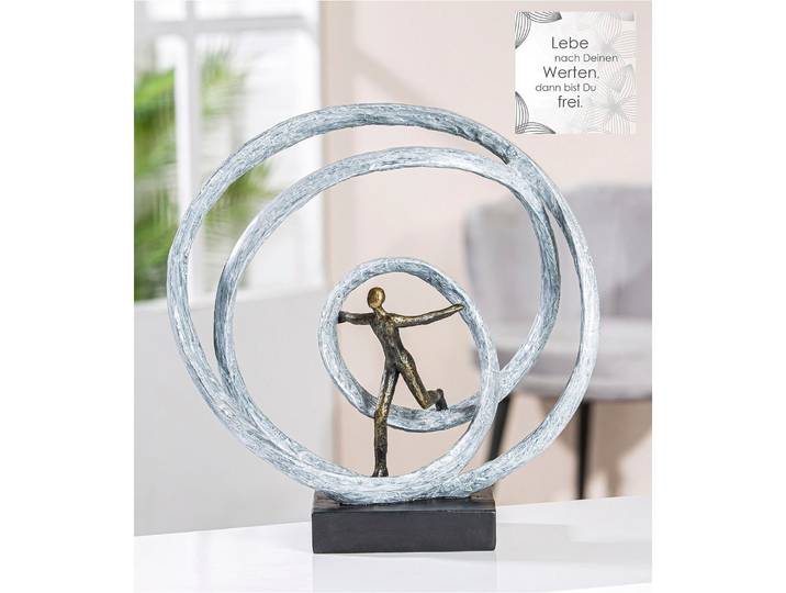 Dekofigur CASABLANCA BY GILDE Skulptur Liberation , weiß, B:38cm H:35cm T:13cm, Kunstharz, Dekofiguren, Dekofigur