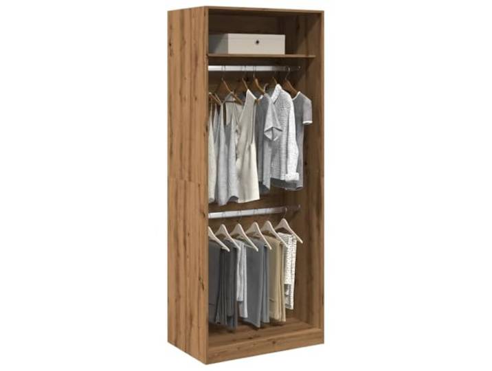 KFPOERTFGD Kleiderschrank 80x50x200 cm Artisan-Eiche Holzwerkstoff Platzsparendes Design, Stabiles Material, Für Ordnung im Flur