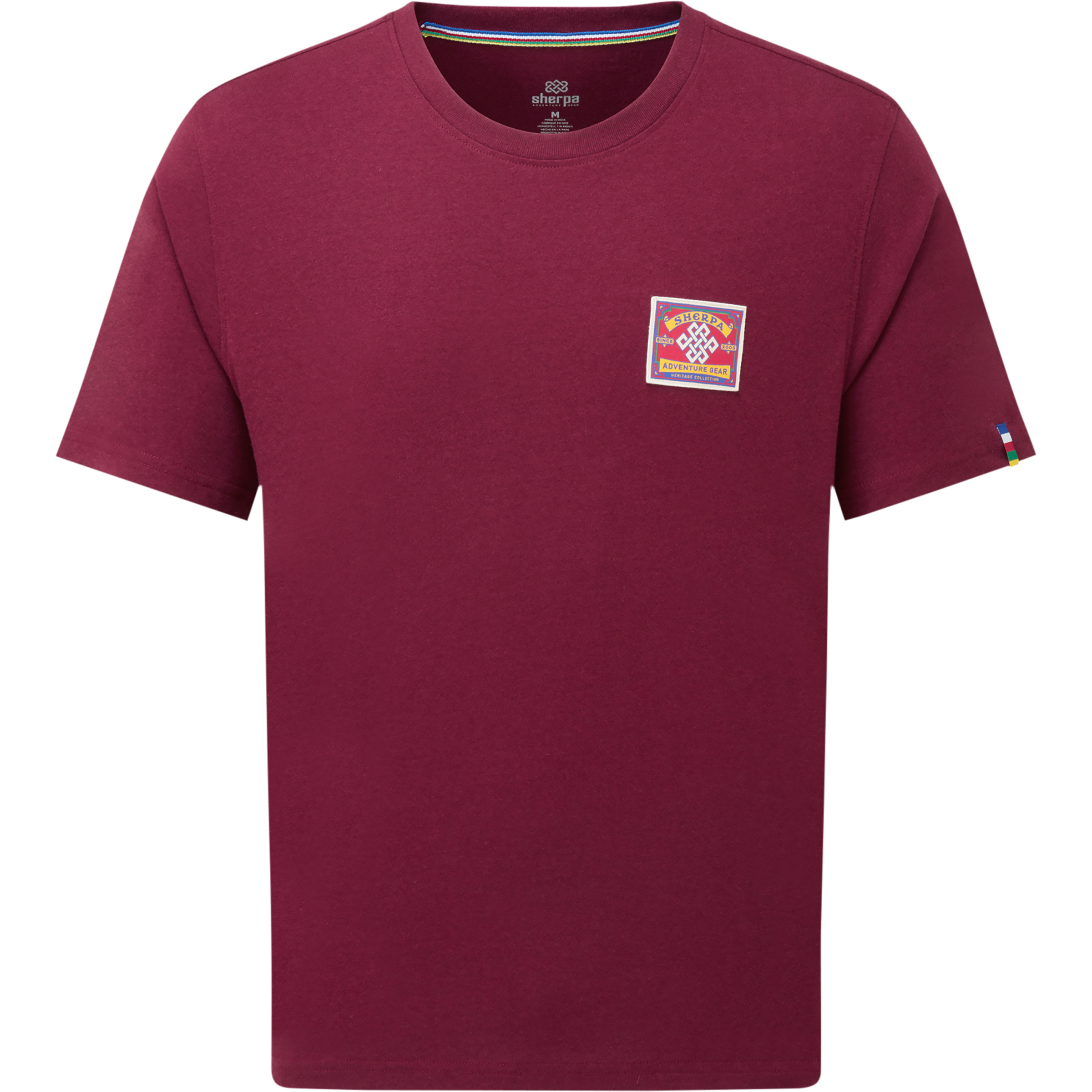 Sherpa Adventure Gear Jutnu Patch Herren T-Shirts rot Größe L Lifestyle Atmungsaktiv