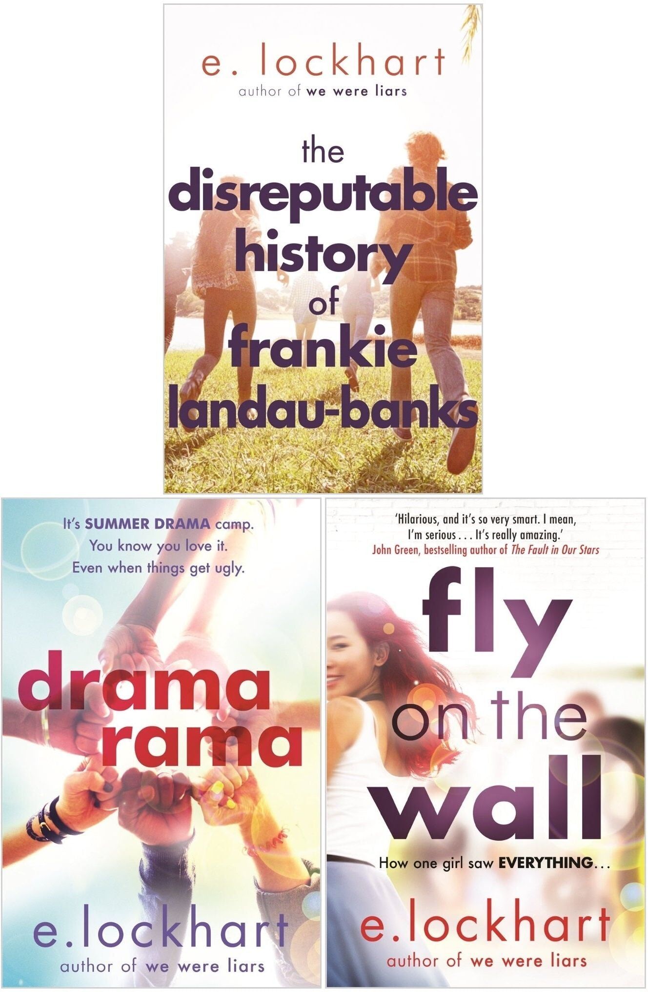 Hot Key Books Ltd E. Lockhart 3 Books Collection Set (Fly on the Wall, Dramarama, The Disreputable History of Frankie Landau-Banks)