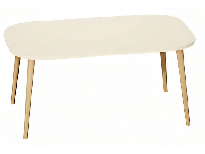Xlmoebel Couchtisch Holz-Couchtisch in Beige mit pflegeleichter Oberfläche (Packung, Couchtisch), Made in Europa
