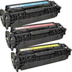 3 Kompatible Toner ersetzt HP CF440AM 312A Multipack CMY