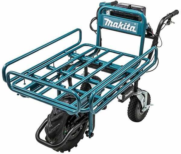 Brouette électrique à roues Makita DCU180 avec châssis tubulaire - SANS BATTERIES