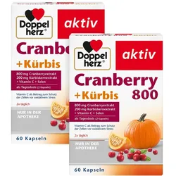 DH aktiv Cranberry+ Kürbis+ VitC+ Selen 2X60 St