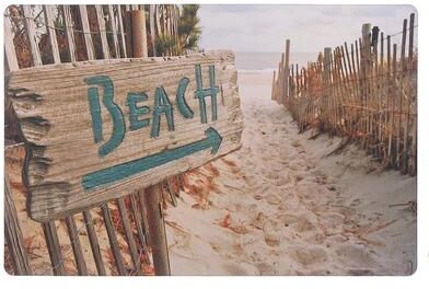 IH Casa Decor Plastic Placemat To The Beach - Set of 12