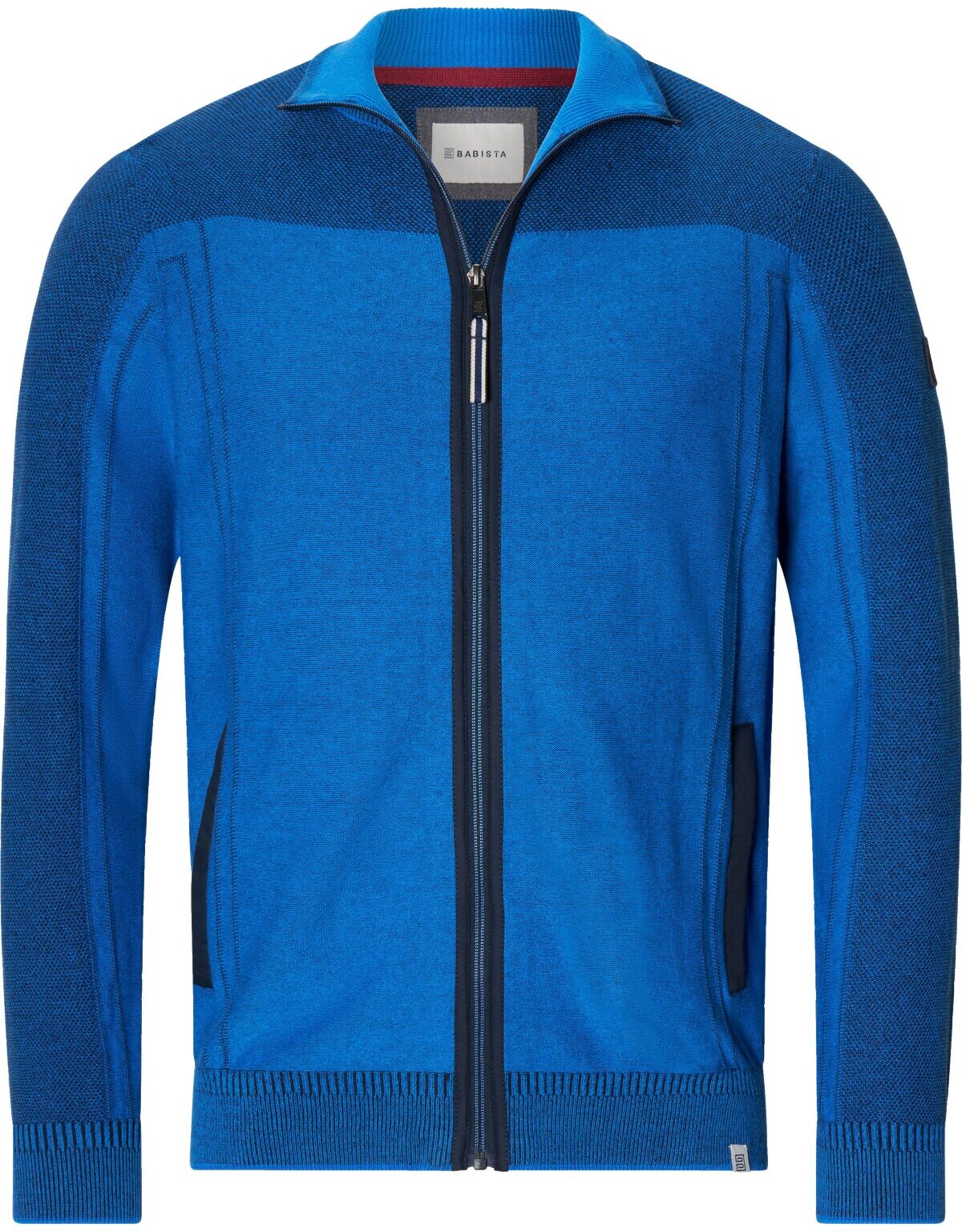 Strickjacke BABISTA "Strickjacke ERLICA", Herren, Gr. 4XL, blau (royal blau), Strickjacken Strickjacke
