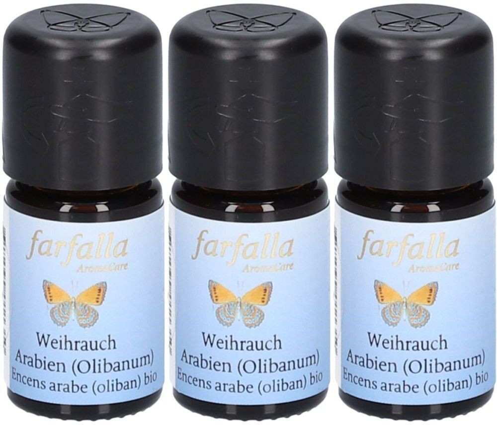 Farfalla Weihrauch Äth/Öl Arabien kbA 5 ml x3 3x5 Ätherisches Öl
