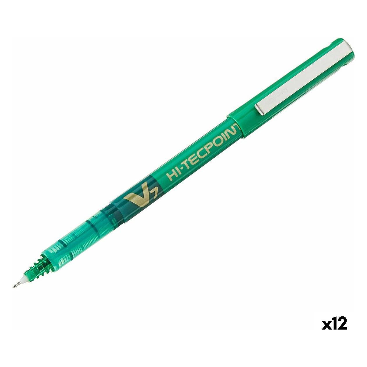 Pilot Packung mit 12 V7 Rollerballs mit grüner Nadel (12x) (011713)