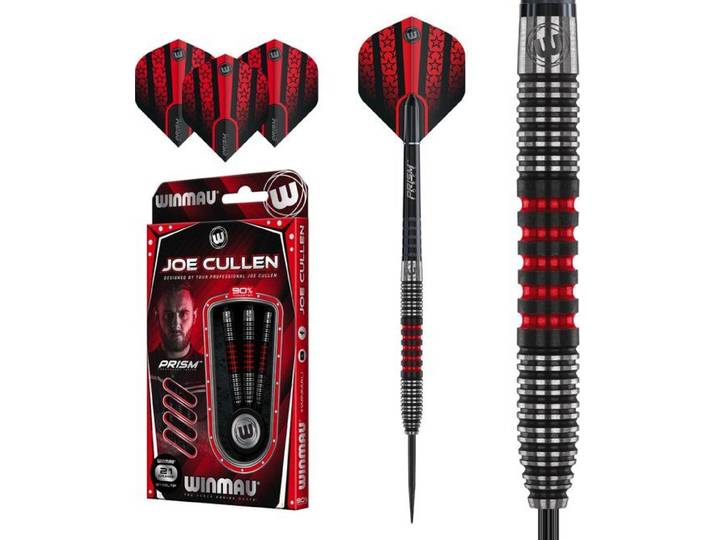 Winmau Joe Cullen 90% - Steeltip dartpijlen - 23 g - Zwart
