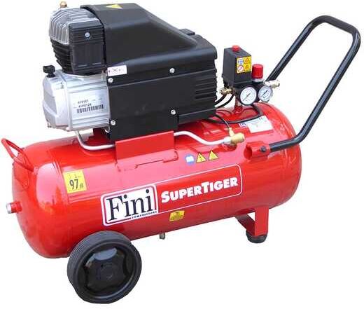 Fini Super Tiger MK 312 - Compresseur d'air électrique monophasé - Moteur 3 CV - 50 L