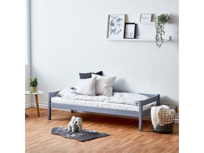 Home affaire ECO One - Einzelbett aus Massivholz, skandinavisches Design wahlweise mit Matratze und in mehreren Farben