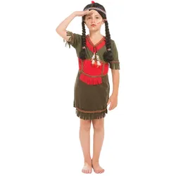 Indianerin-Kleid "Kleine Feder" für Kinder